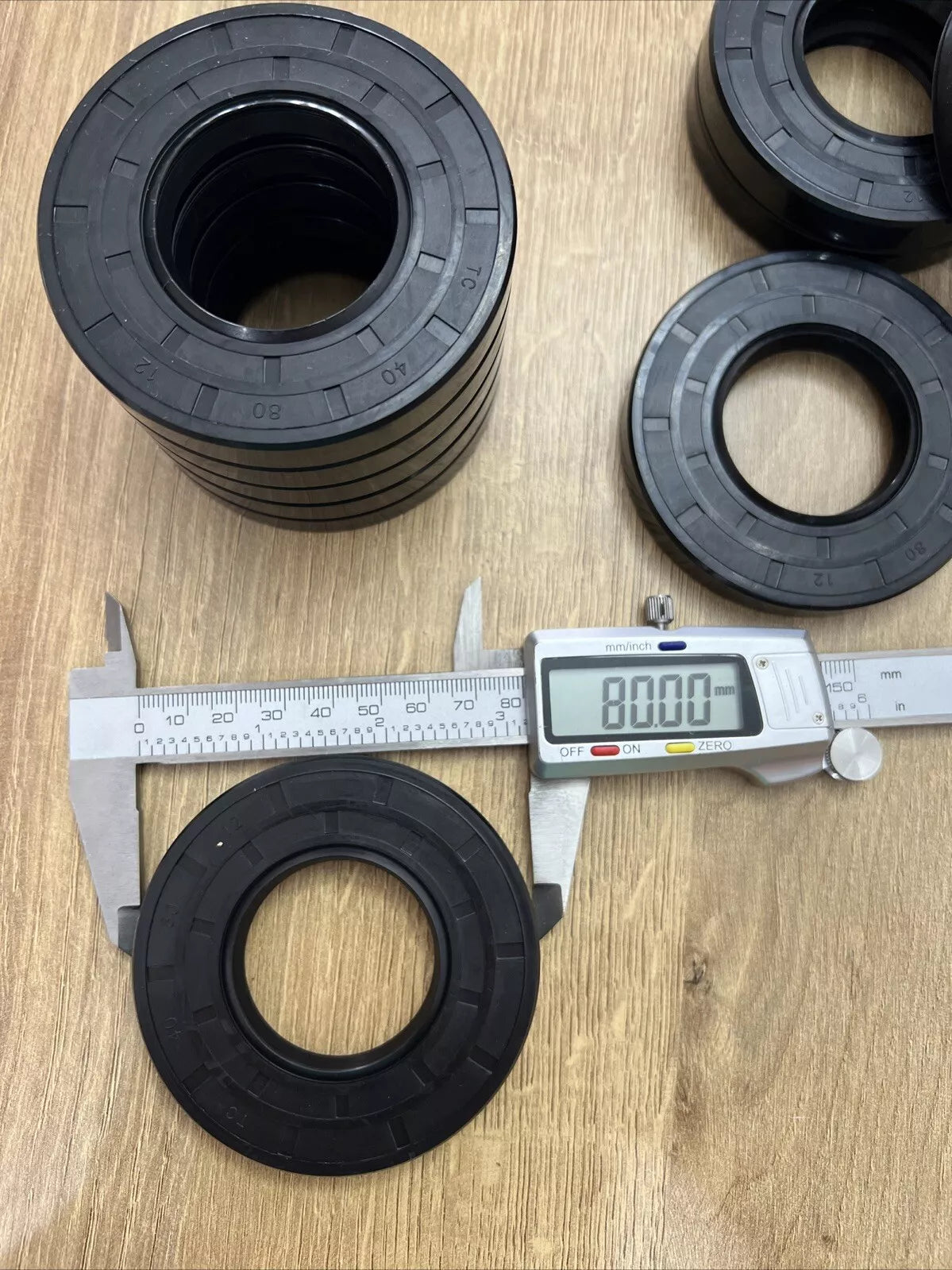 TC Oil Seal 40x80x12mm Double Lip with Spring | NBR Rotary Shaft Seal